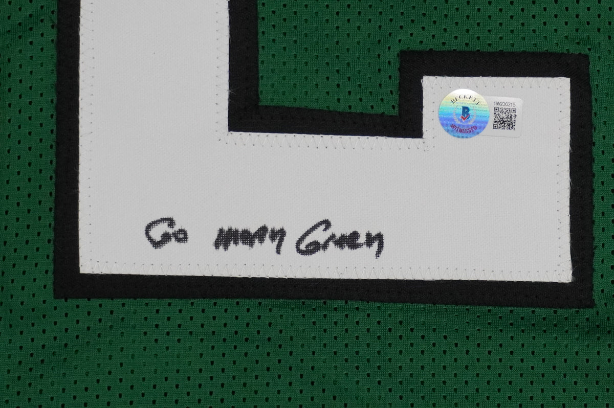 KEVIN VON ERICH ADKISSON NORTH TEXAS MEAN GREEN SIGNED JERSEY Size L BAS