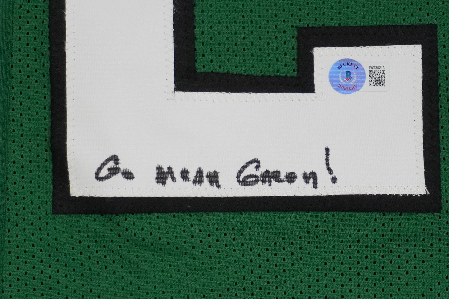 KEVIN VON ERICH ADKISSON NORTH TEXAS MEAN GREEN SIGNED JERSEY Size XL BAS