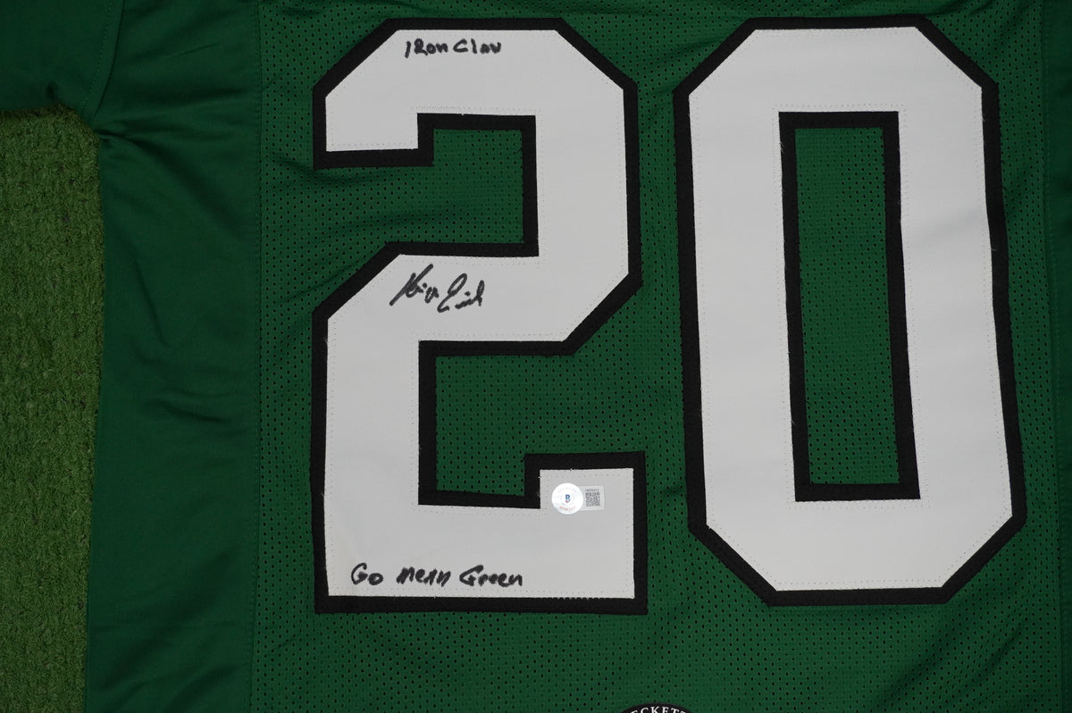 KEVIN VON ERICH ADKISSON NORTH TEXAS MEAN GREEN SIGNED JERSEY Size M BAS