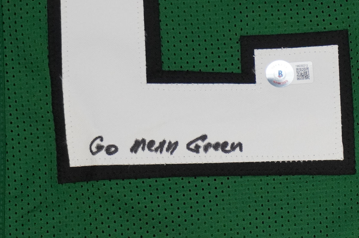 KEVIN VON ERICH ADKISSON NORTH TEXAS MEAN GREEN SIGNED JERSEY Size M BAS