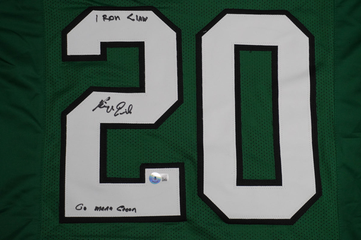 KEVIN VON ERICH ADKISSON NORTH TEXAS MEAN GREEN SIGNED JERSEY Size M BAS