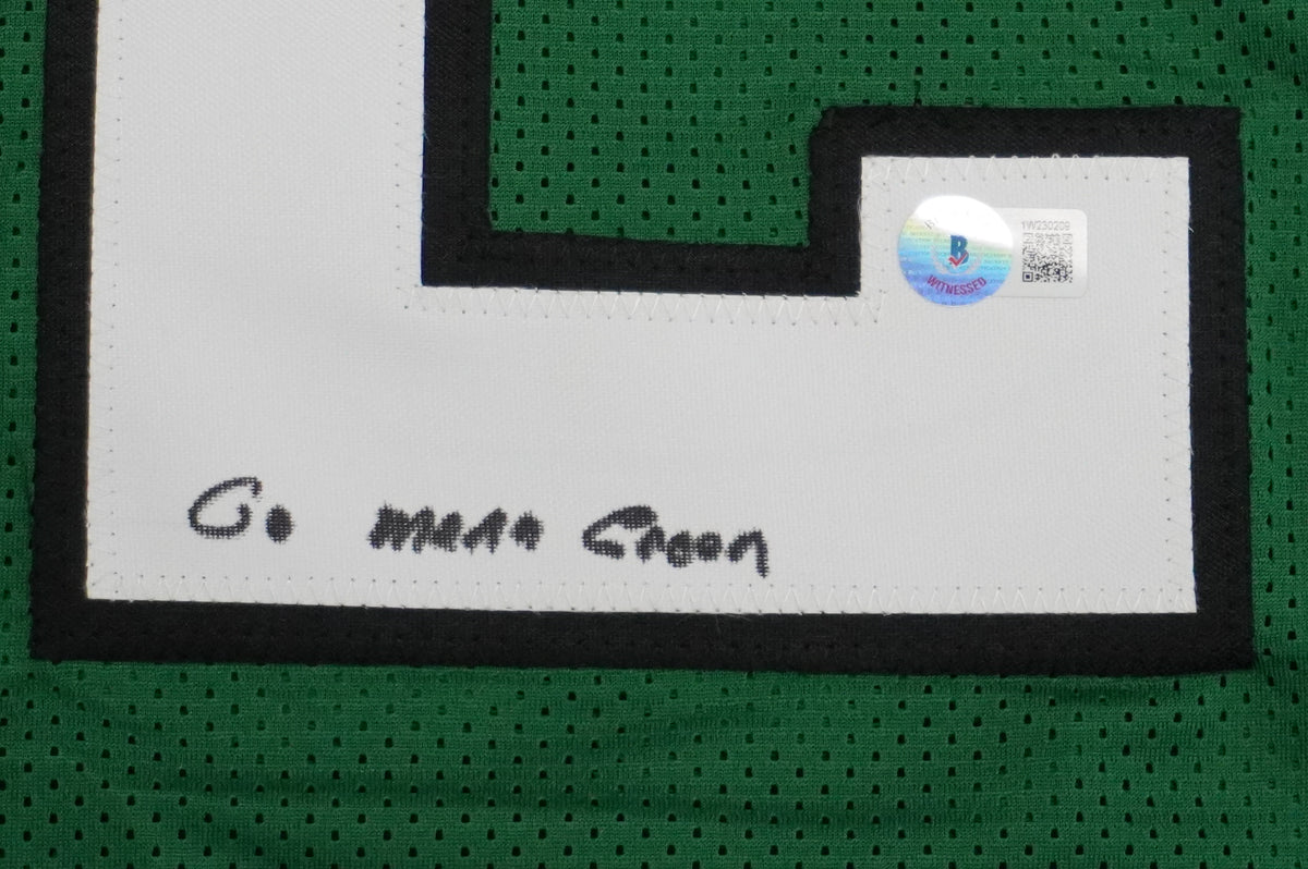 KEVIN VON ERICH ADKISSON NORTH TEXAS MEAN GREEN SIGNED JERSEY Size M BAS