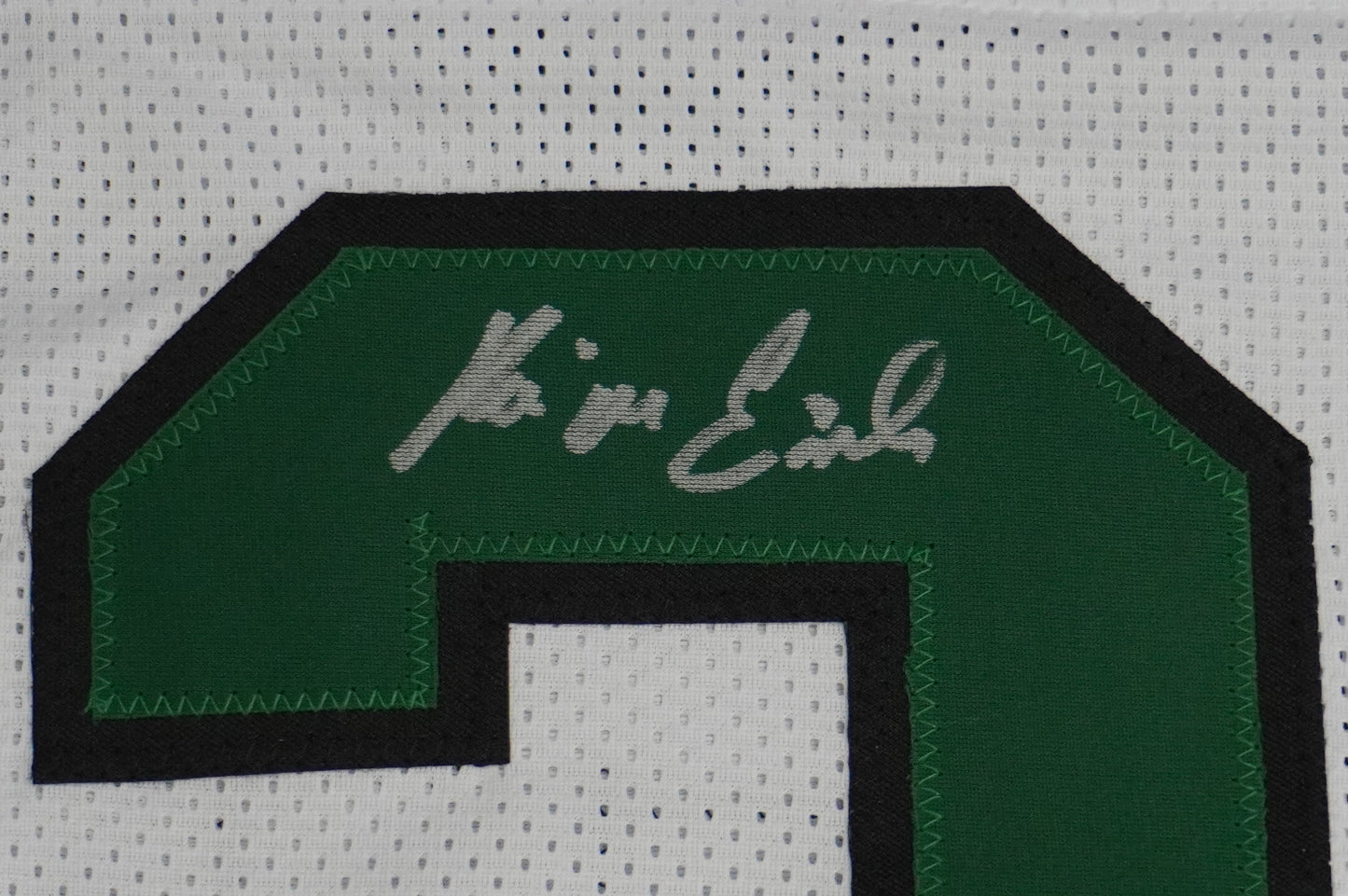 KEVIN VON ERICH ADKISSON NORTH TEXAS MEAN GREEN SIGNED White JERSEY Size 3XL