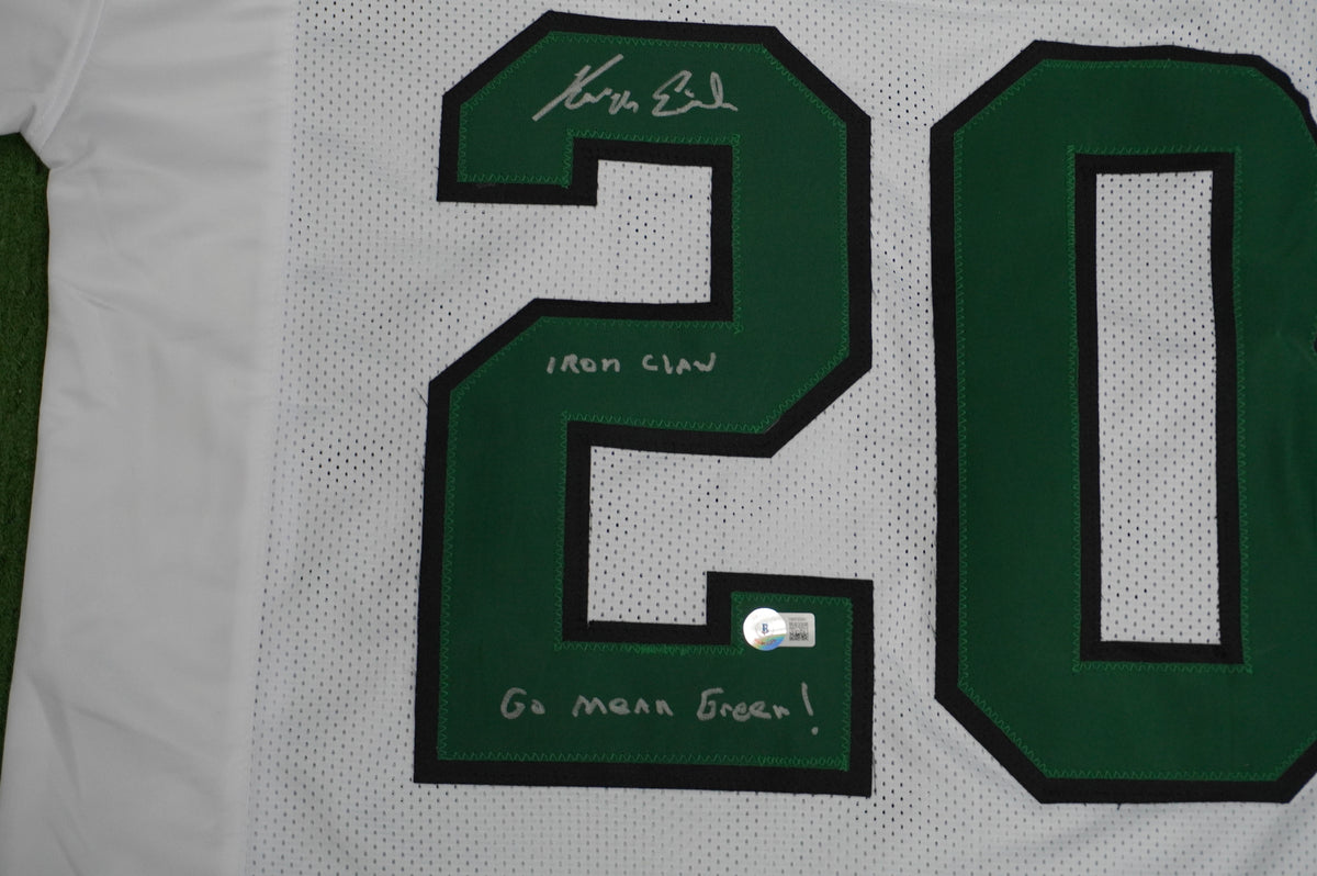 KEVIN VON ERICH ADKISSON NORTH TEXAS MEAN GREEN SIGNED White JERSEY Size 2XL
