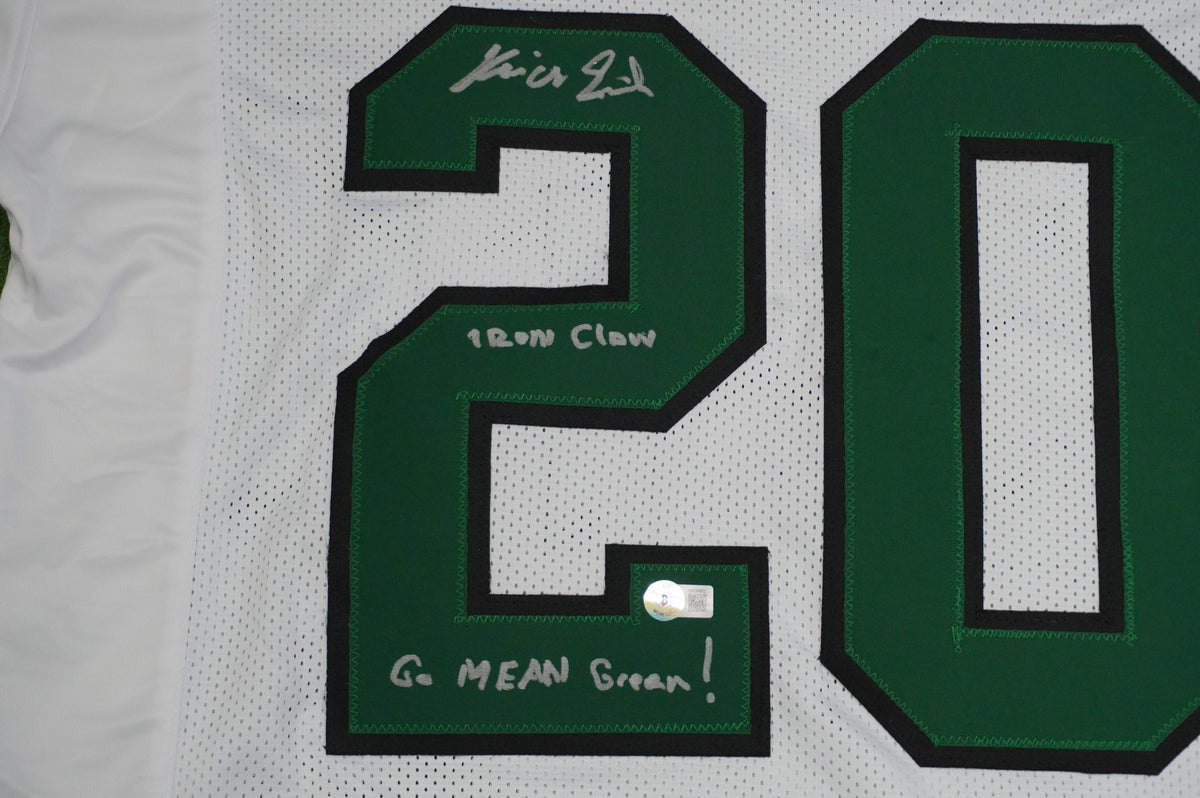 KEVIN VON ERICH ADKISSON NORTH TEXAS MEAN GREEN SIGNED White JERSEY Size 2XL