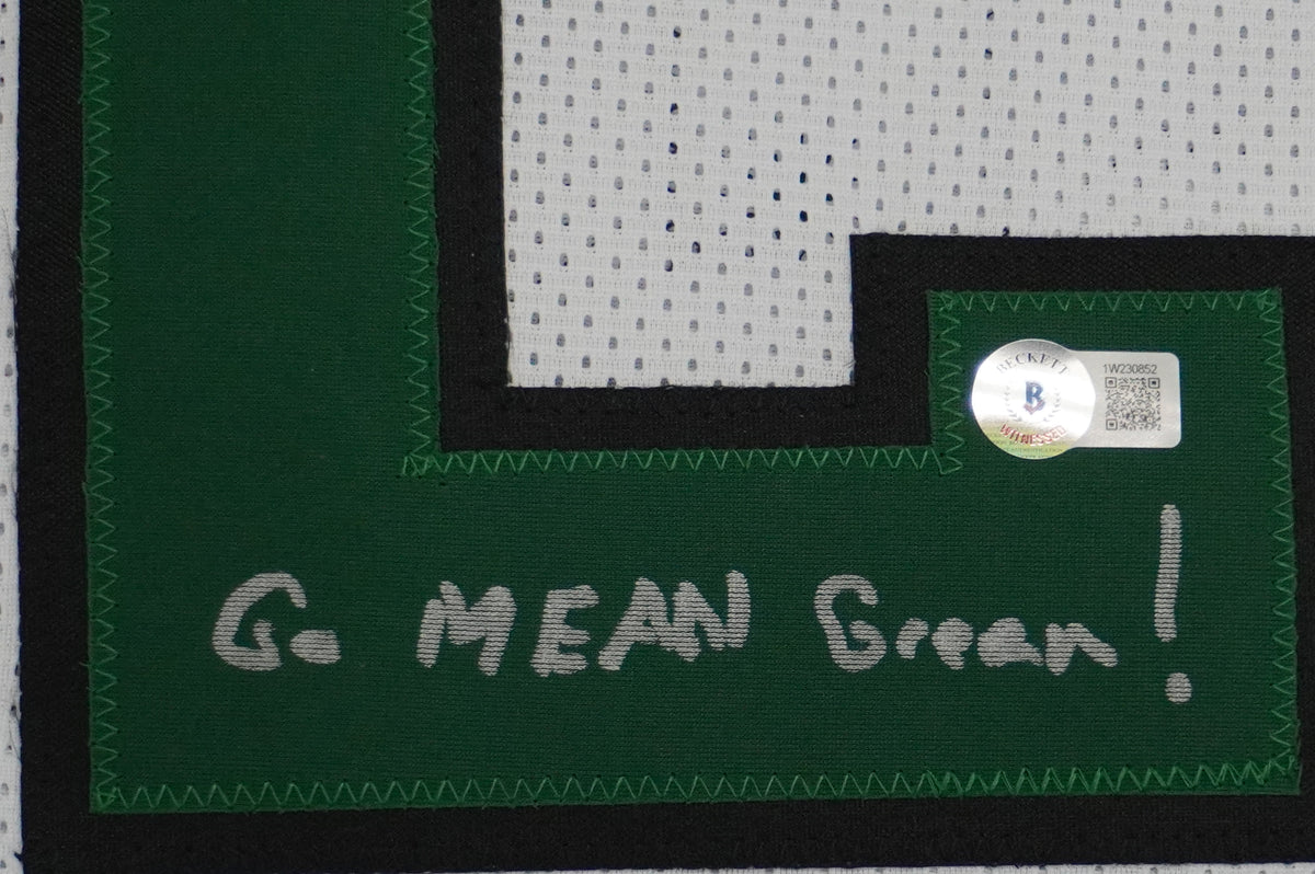 KEVIN VON ERICH ADKISSON NORTH TEXAS MEAN GREEN SIGNED White JERSEY Size 2XL