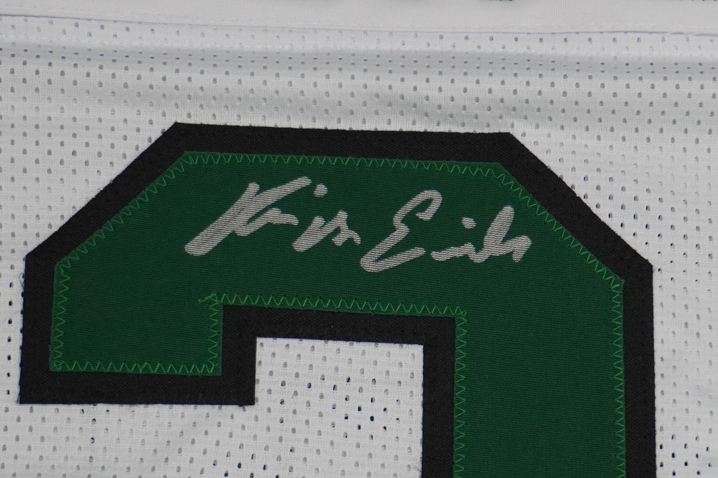 KEVIN VON ERICH ADKISSON NORTH TEXAS MEAN GREEN SIGNED White JERSEY Size 2XL