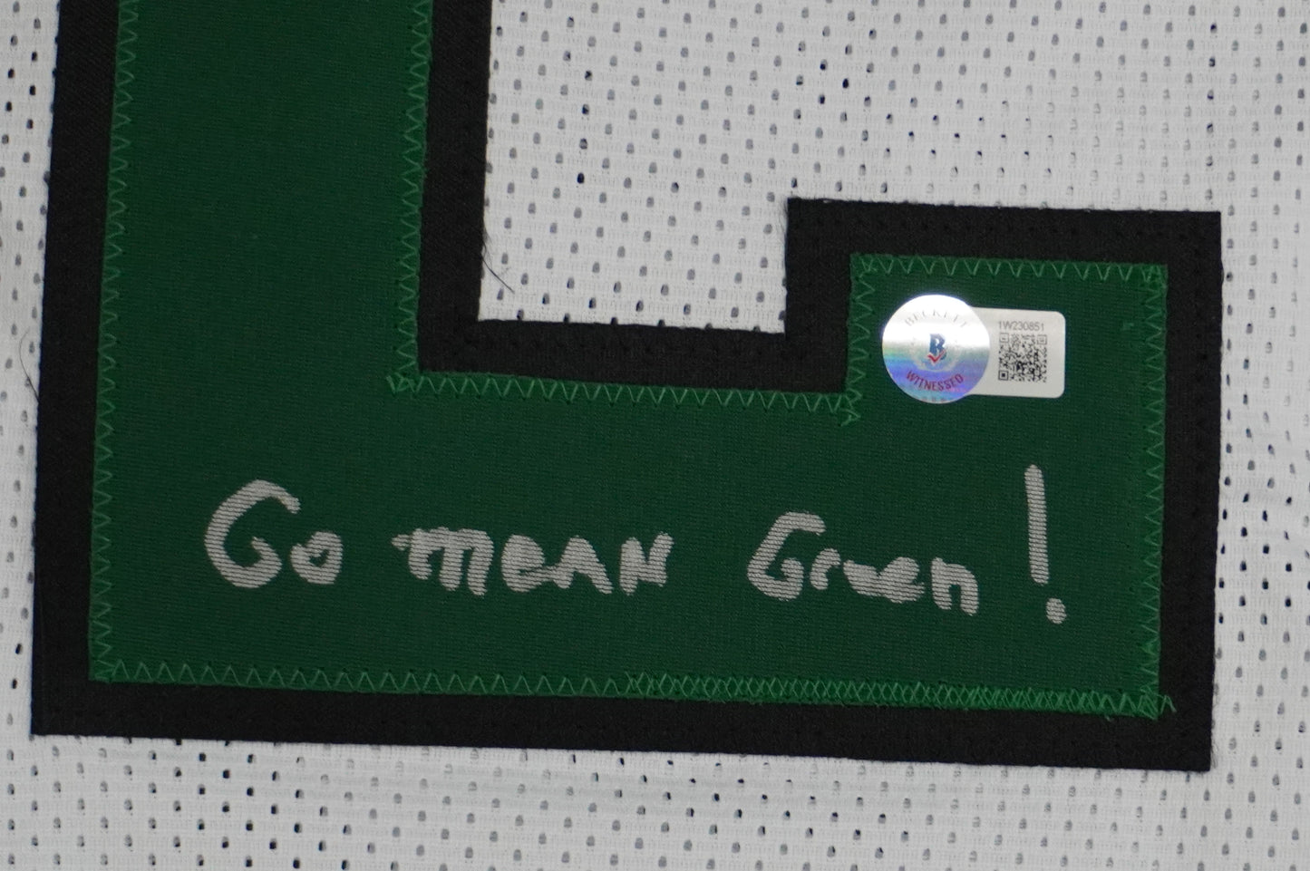 KEVIN VON ERICH ADKISSON NORTH TEXAS MEAN GREEN SIGNED White JERSEY Size 2XL