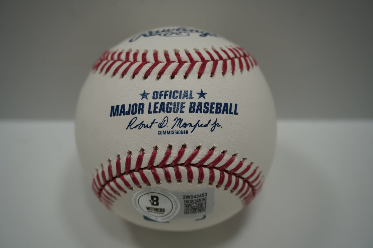 IAN KINSLER TEXAS RANGERS SIGNED Rawlings OML BASEBALL w/2022 Rangers HOF BAS