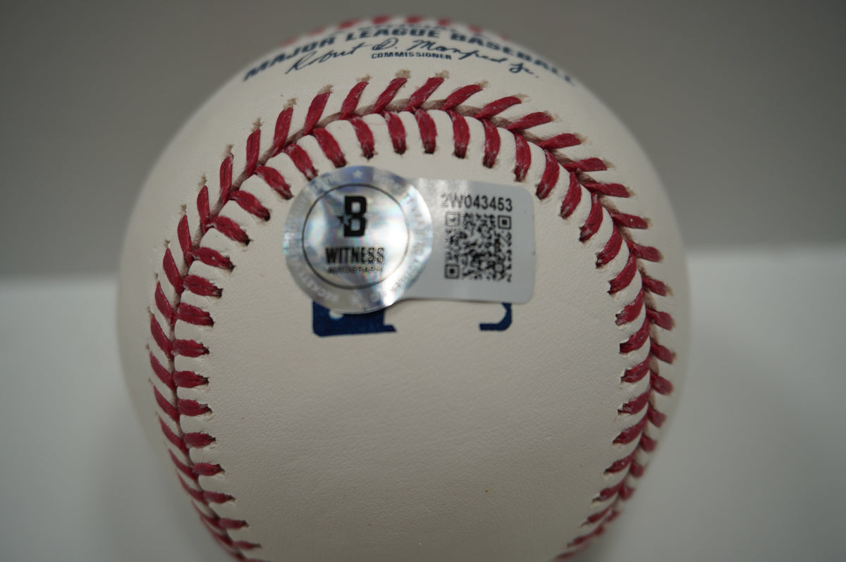 IAN KINSLER TEXAS RANGERS SIGNED Rawlings OML BASEBALL w/2022 Rangers HOF BAS