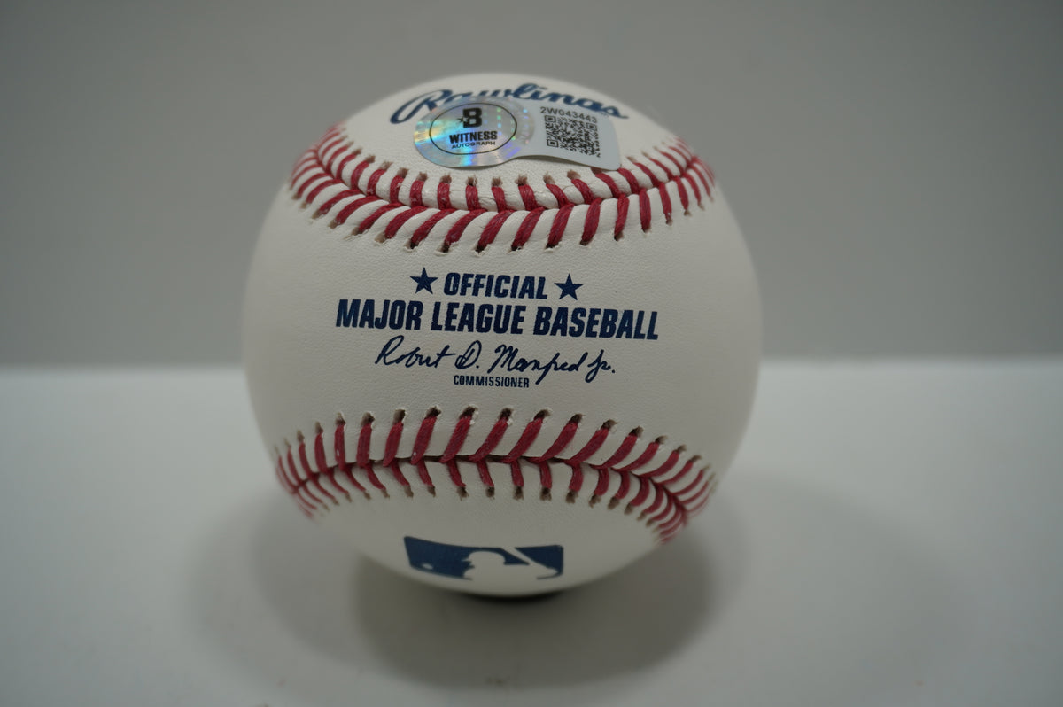 IAN KINSLER TEXAS RANGERS SIGNED Rawlings OML BASEBALL w/2022 Rangers HOF BAS