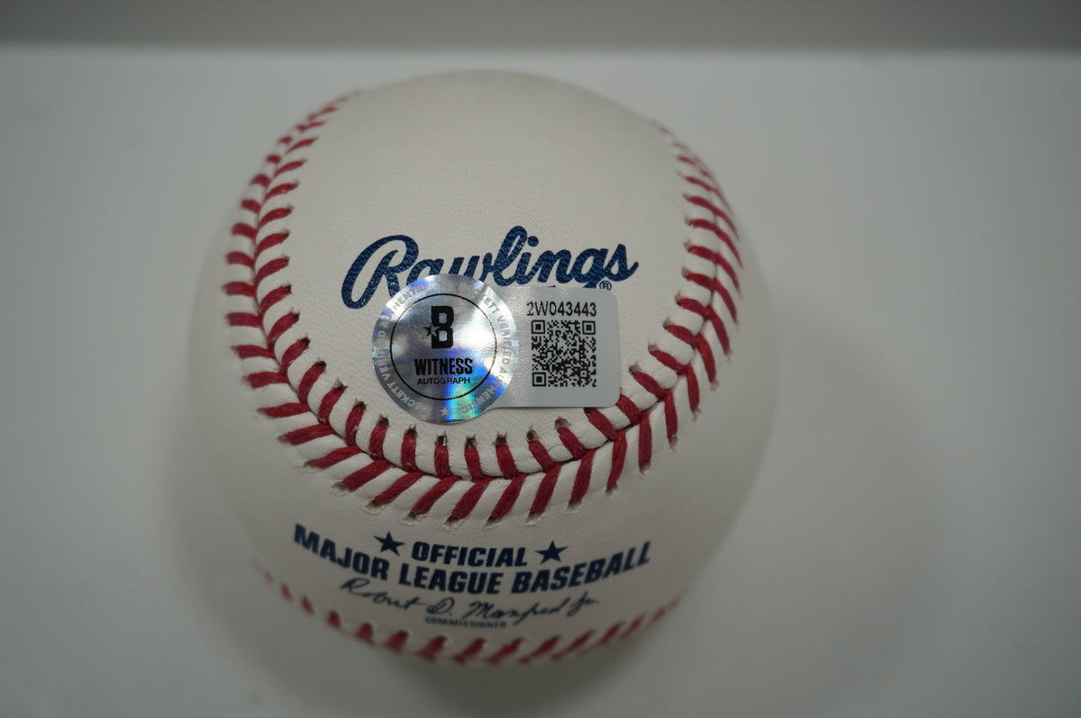 IAN KINSLER TEXAS RANGERS SIGNED Rawlings OML BASEBALL w/2022 Rangers HOF BAS