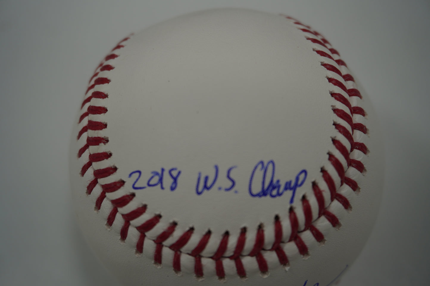 IAN KINSLER TEXAS RANGERS SIGNED Rawlings OML BASEBALL w/2018 WS Champ BAS