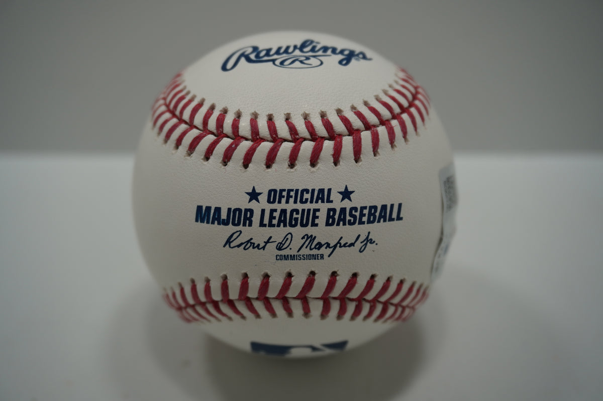 KEVIN VON ERICH SIGNED Rawlings OML BASEBALL w/INSCs WWE 2009 HOF BAS COA