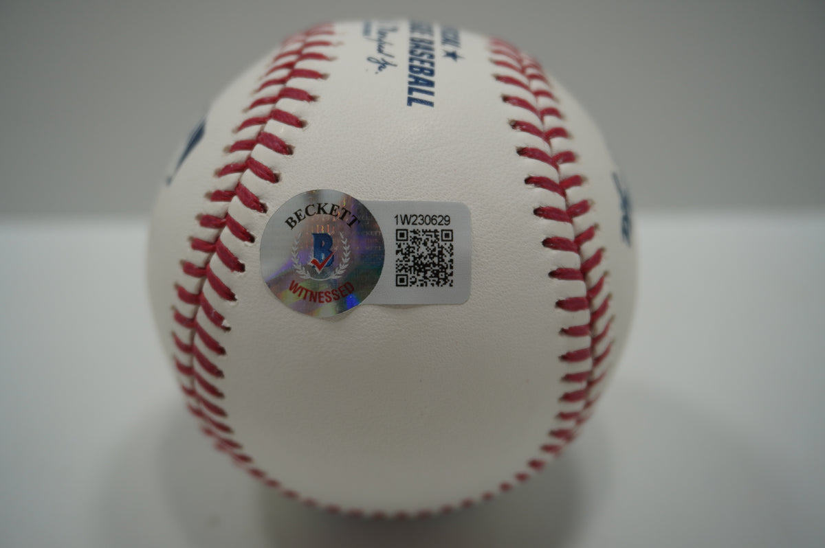 KEVIN VON ERICH SIGNED Rawlings OML BASEBALL w/INSCs WWE 2009 HOF BAS COA