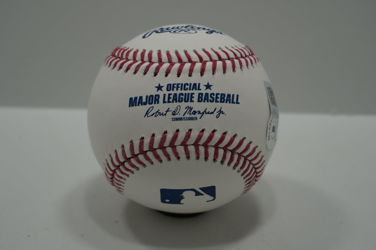 KEVIN VON ERICH SIGNED Rawlings OML BASEBALL w/INSCs WWE 2009 HOF BAS COA