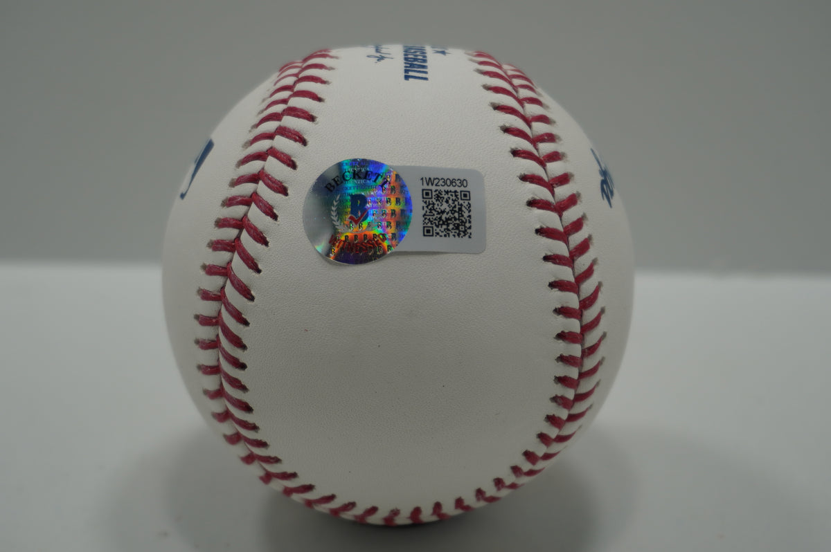 KEVIN VON ERICH SIGNED Rawlings OML BASEBALL w/INSCs WWE 2009 HOF BAS COA