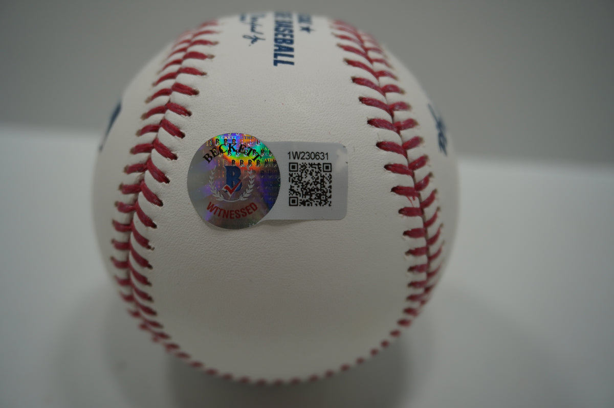 KEVIN VON ERICH SIGNED Rawlings OML BASEBALL w/INSCs WWE 2009 HOF BAS COA