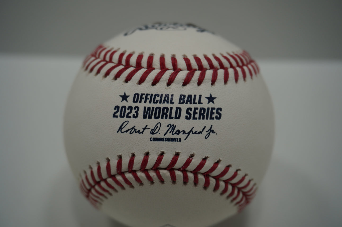 TRAVIS JANKOWSKI SIGNED Rawlings 2023 World Series Baseball TEXAS RANGERS BAS