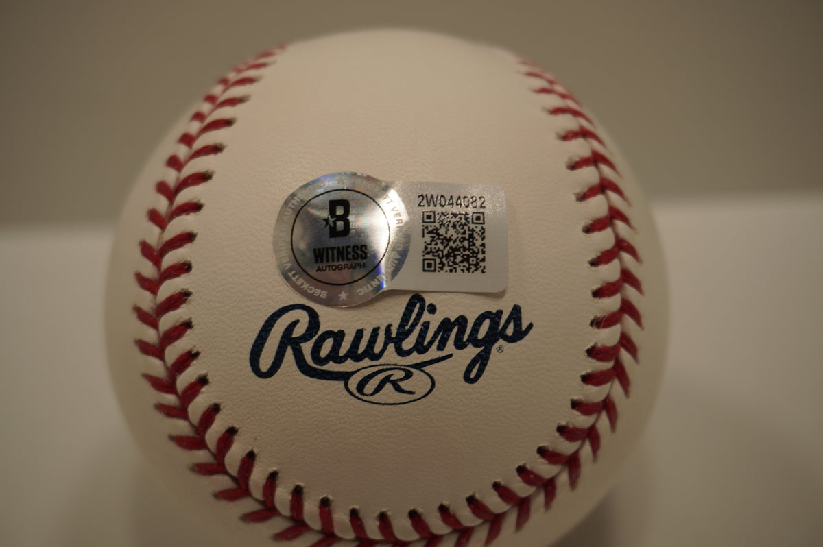 DANE DUNNING SIGNED Rawlings 2023 WORLD SERIES BASEBALL TEXAS RANGERS BAS