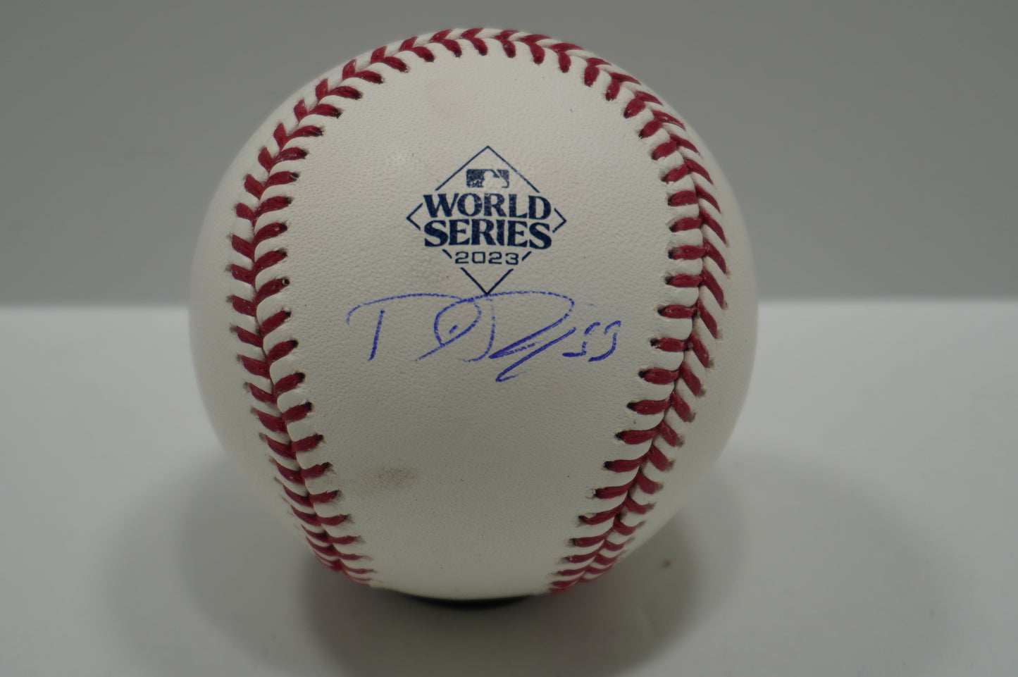 DANE DUNNING SIGNED Rawlings 2023 WORLD SERIES BASEBALL TEXAS RANGERS BAS