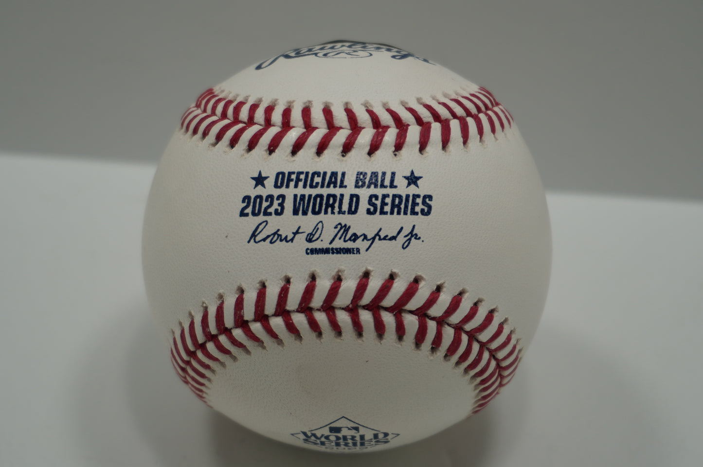 DANE DUNNING SIGNED Rawlings 2023 WORLD SERIES BASEBALL TEXAS RANGERS BAS
