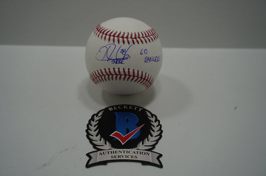 KEVIN MENCH SIGNED Rawlings OML BASEBALL TEXAS RANGERS BAS COA