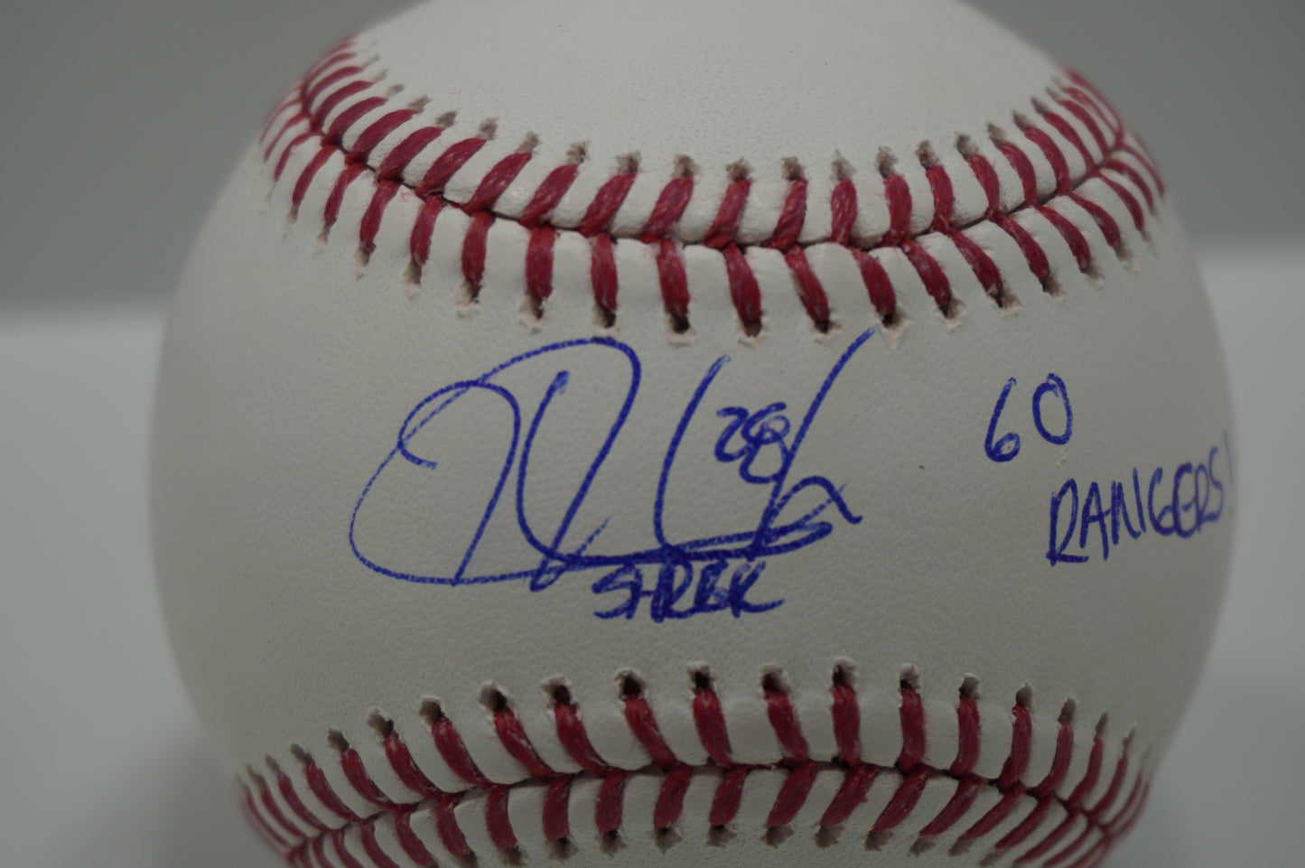 KEVIN MENCH SIGNED Rawlings OML BASEBALL TEXAS RANGERS BAS COA