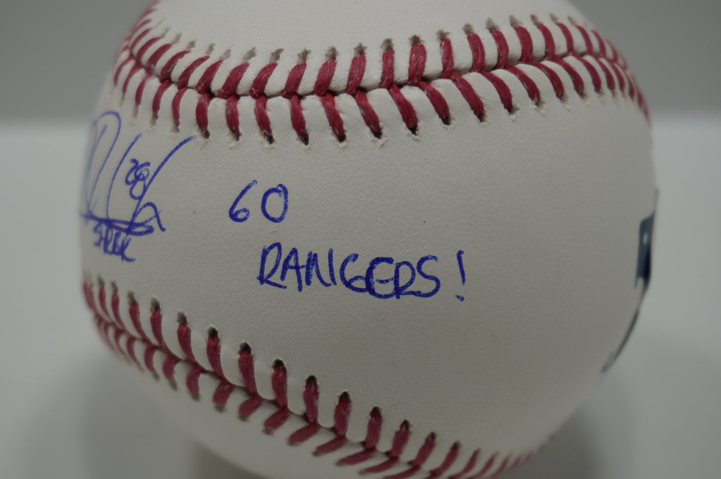 KEVIN MENCH SIGNED Rawlings OML BASEBALL TEXAS RANGERS BAS COA