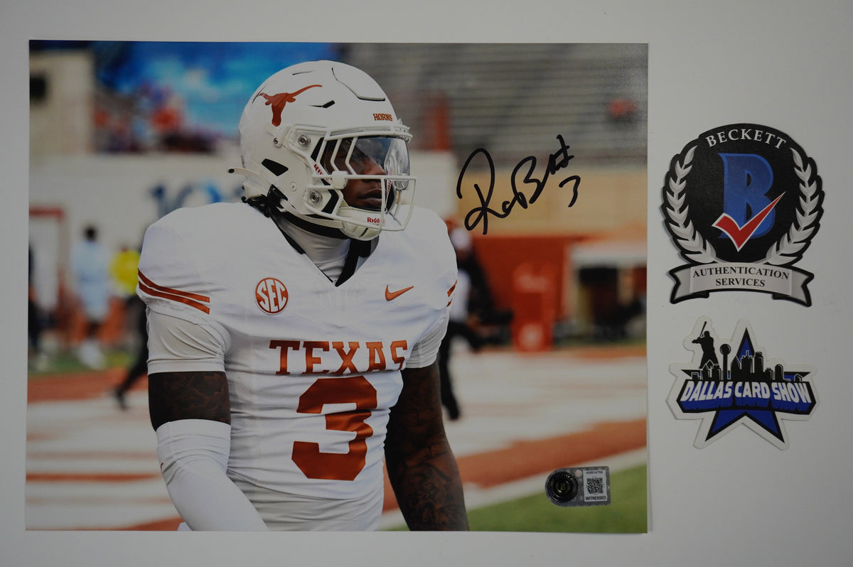 RASHEEM BILES TEXAS LONGHORNS SIGNED 8x10 PHOTO BAS