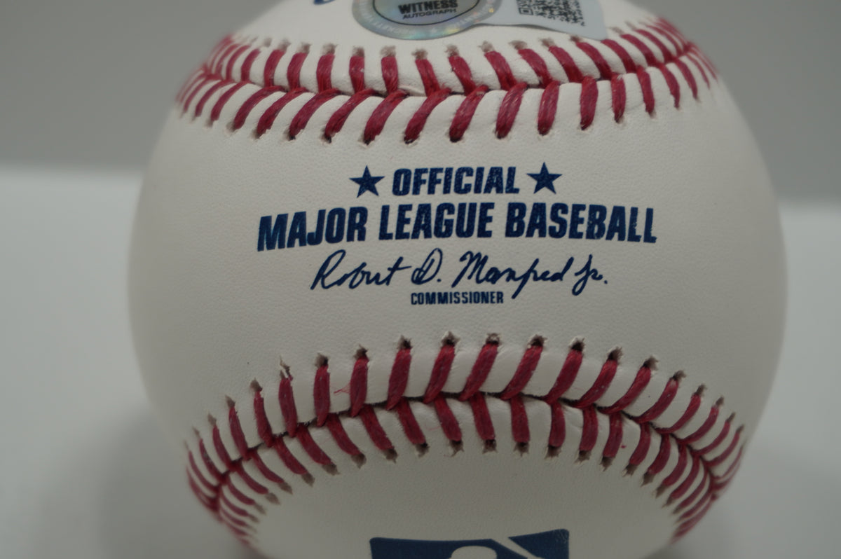 KEVIN MENCH SIGNED Rawlings OML BASEBALL TEXAS RANGERS BAS COA