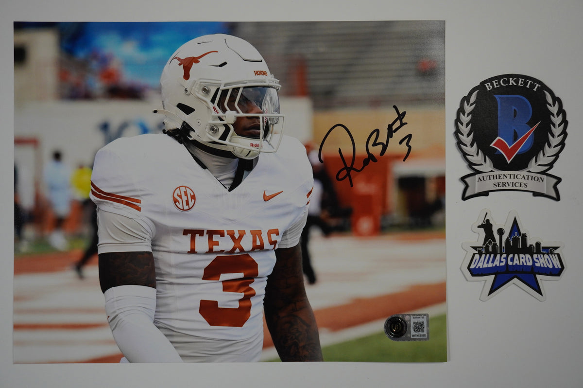 RASHEEM BILES TEXAS LONGHORNS SIGNED 8x10 PHOTO BAS