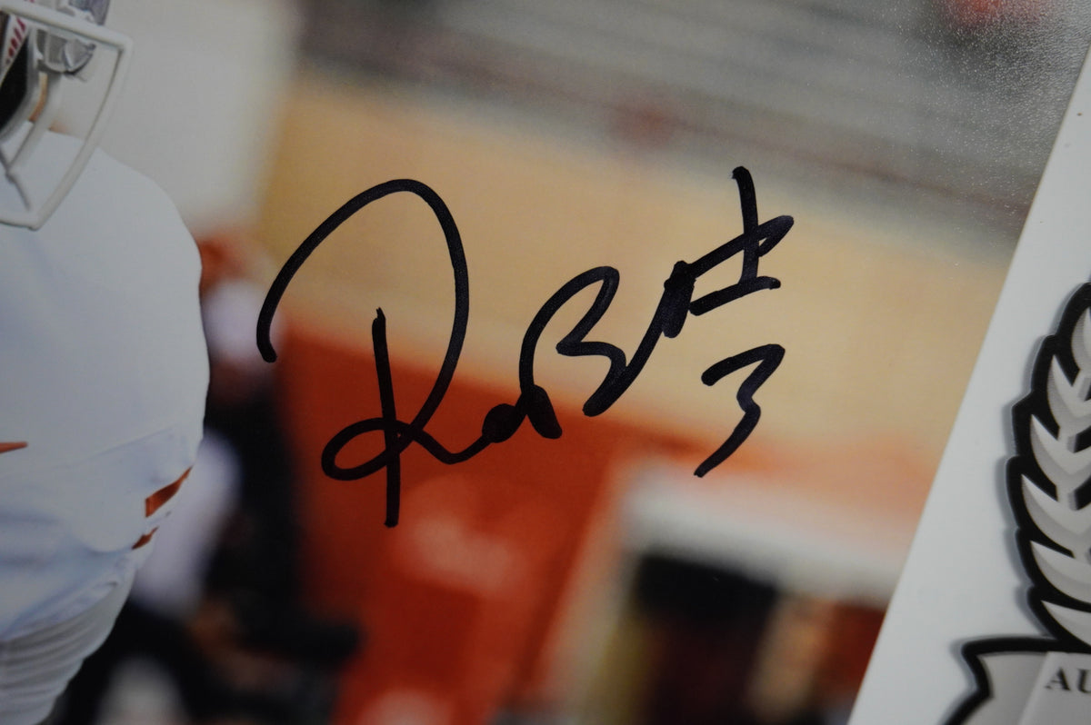 RASHEEM BILES TEXAS LONGHORNS SIGNED 8x10 PHOTO BAS