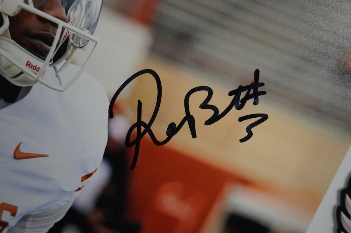 RASHEEM BILES TEXAS LONGHORNS SIGNED 8x10 PHOTO BAS