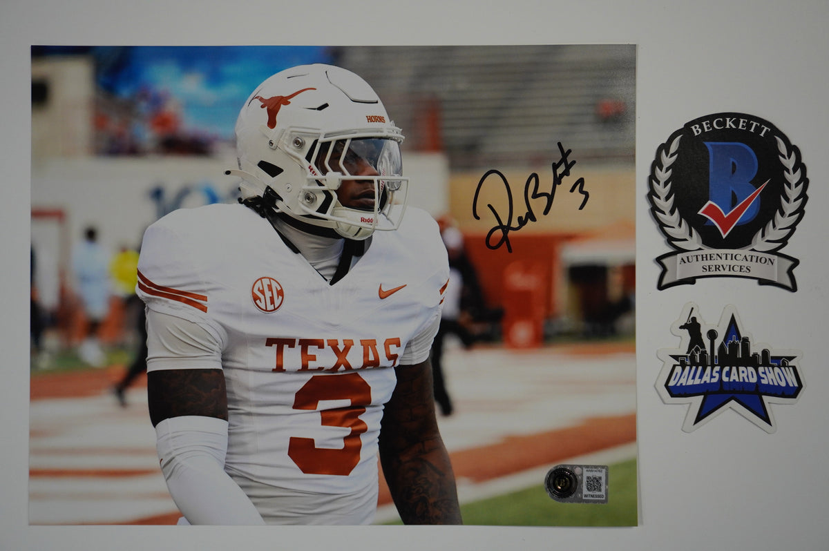 RASHEEM BILES TEXAS LONGHORNS SIGNED 8x10 PHOTO BAS