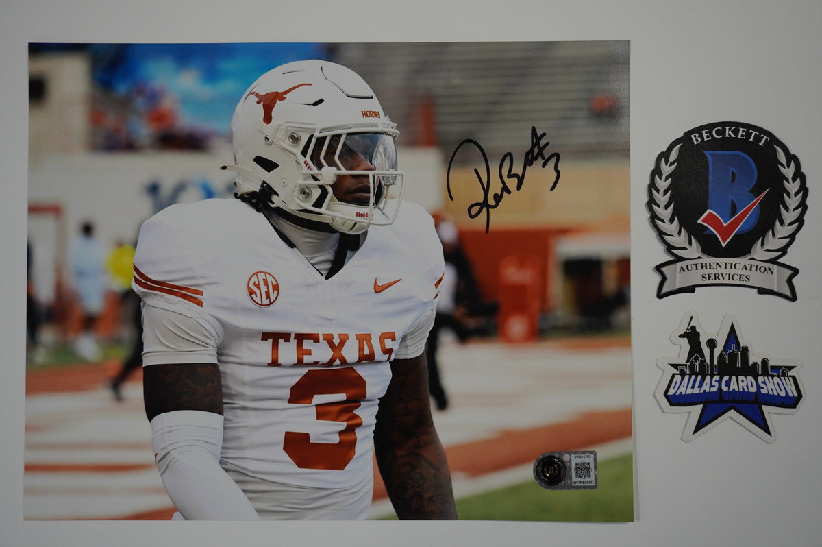 RASHEEM BILES TEXAS LONGHORNS SIGNED 8x10 PHOTO BAS