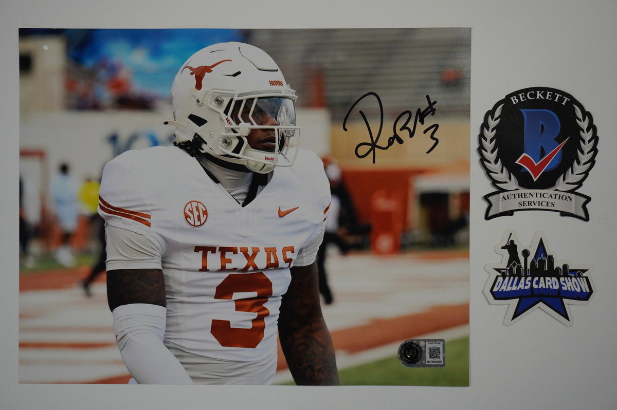 RASHEEM BILES TEXAS LONGHORNS SIGNED 8x10 PHOTO BAS