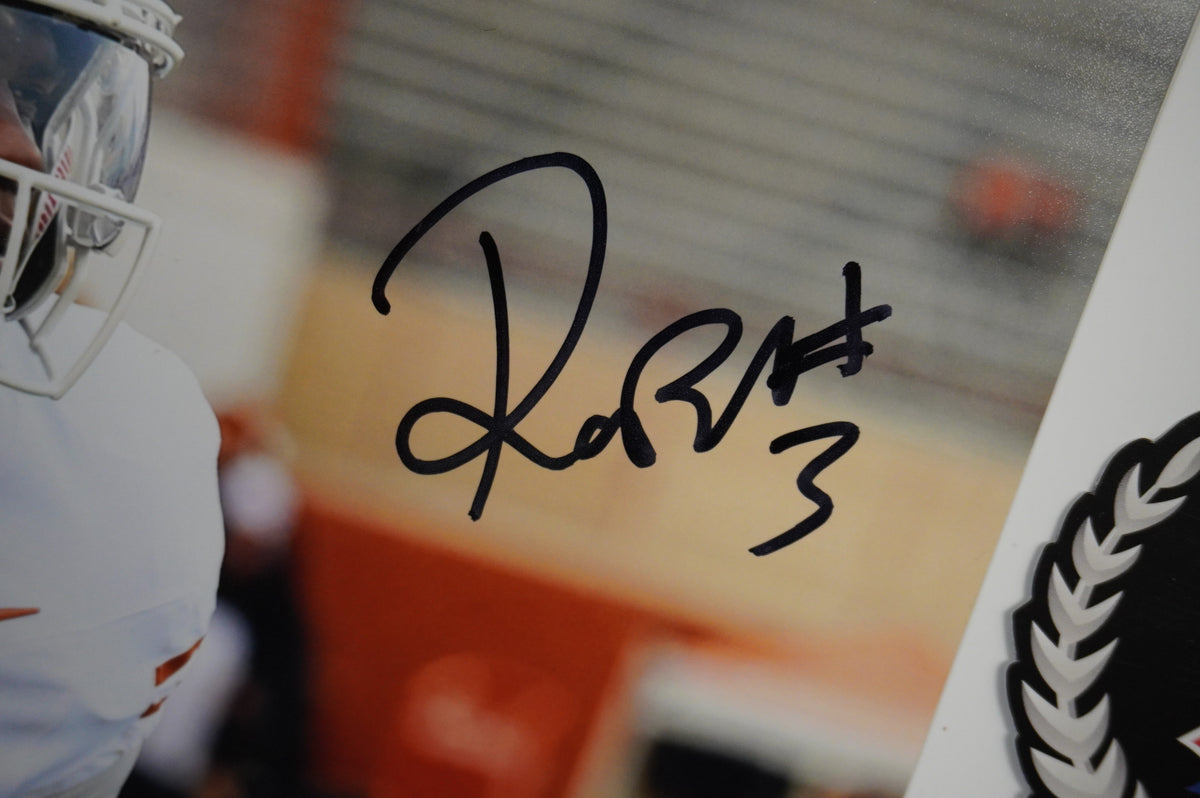 RASHEEM BILES TEXAS LONGHORNS SIGNED 8x10 PHOTO BAS