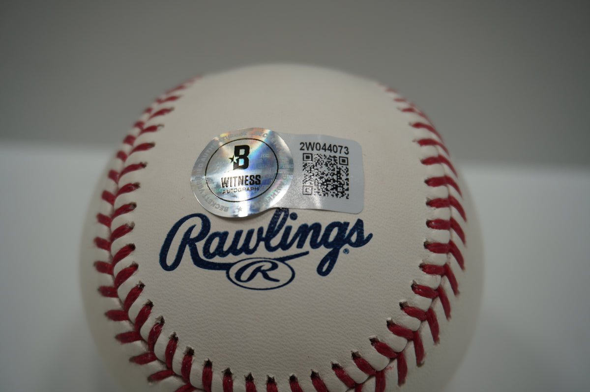 JOSH SBORZ SIGNED Rawlings 2023 WORLD SERIES BASEBALL TEXAS RANGERS BAS
