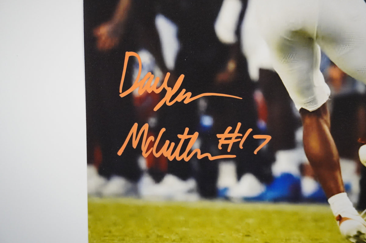 DAYLAN McCUTHEON TEXAS LONGHORNS SIGNED Completion 8x10 PHOTO BAS
