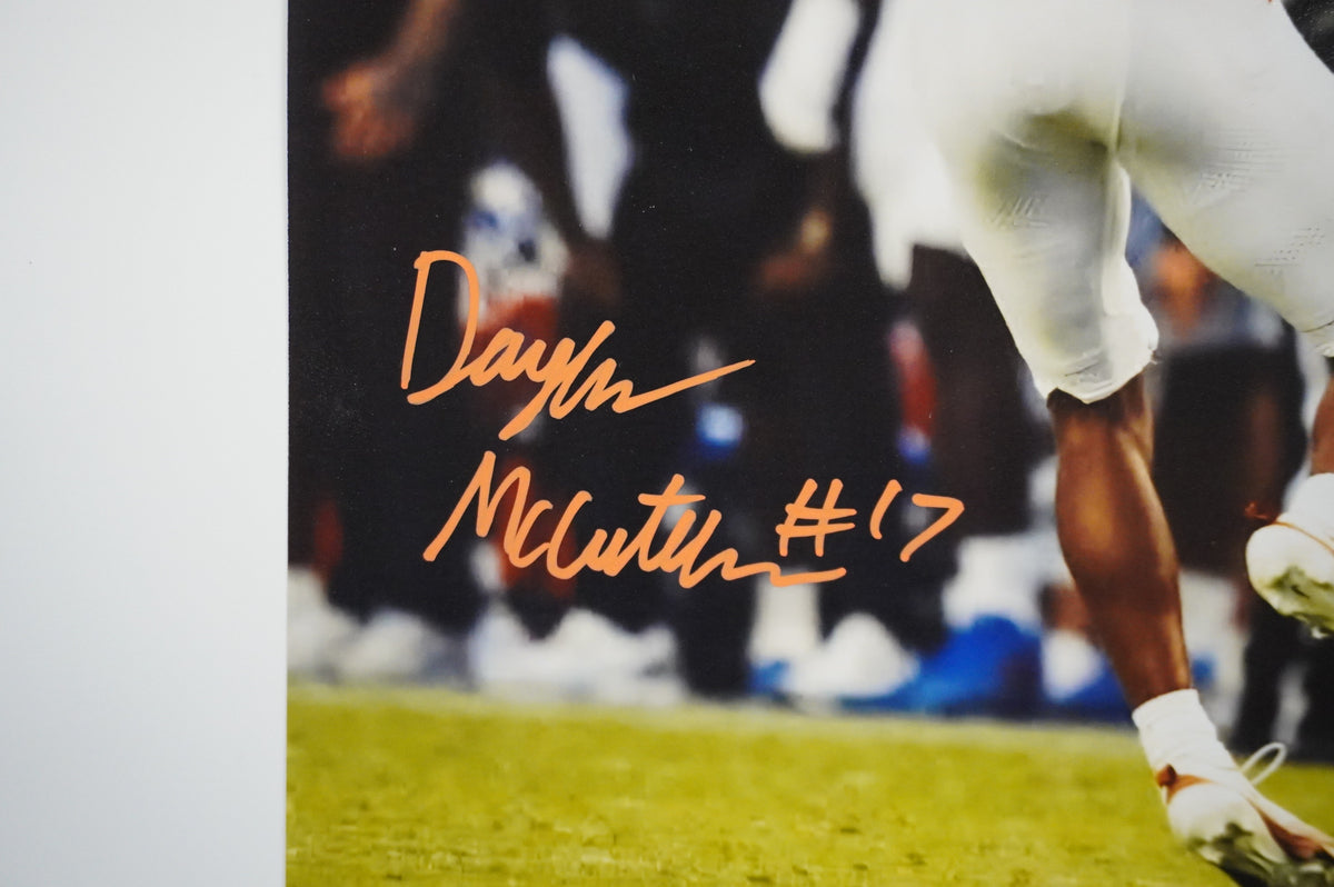 DAYLAN McCUTHEON TEXAS LONGHORNS SIGNED Completion 8x10 PHOTO BAS