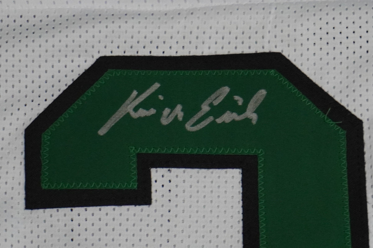 KEVIN VON ERICH ADKISSON NORTH TEXAS MEAN GREEN SIGNED White JERSEY Size XL BAS