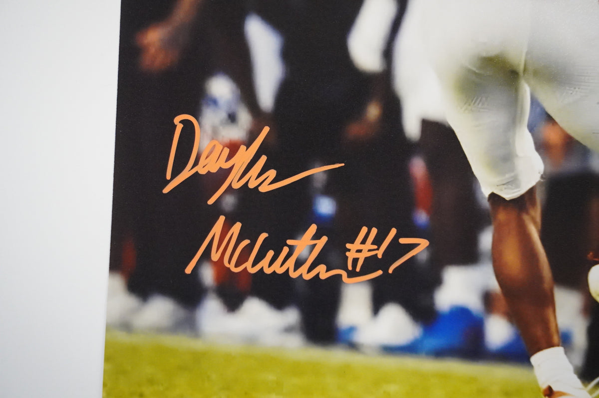 DAYLAN McCUTHEON TEXAS LONGHORNS SIGNED Completion 8x10 PHOTO BAS