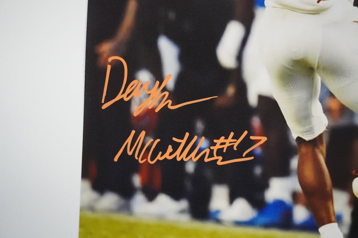 DAYLAN McCUTHEON TEXAS LONGHORNS SIGNED Completion 8x10 PHOTO BAS