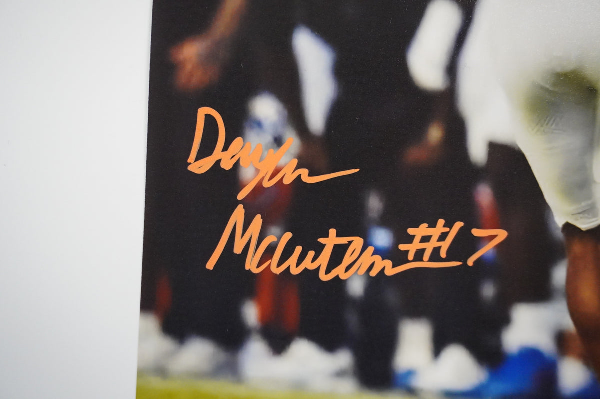 DAYLAN McCUTHEON TEXAS LONGHORNS SIGNED Completion 8x10 PHOTO BAS