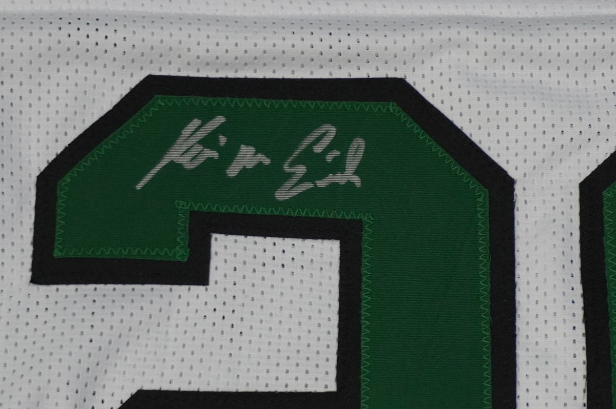 KEVIN VON ERICH ADKISSON NORTH TEXAS MEAN GREEN SIGNED White JERSEY Size XL BAS