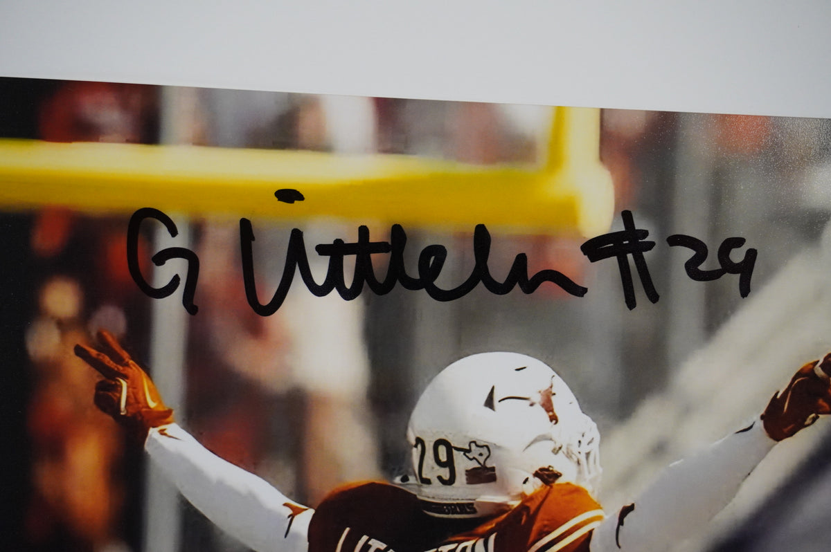 GRACESON LITTLETON TEXAS LONGHORNS SIGNED Incomplete 8x10 PHOTO BAS
