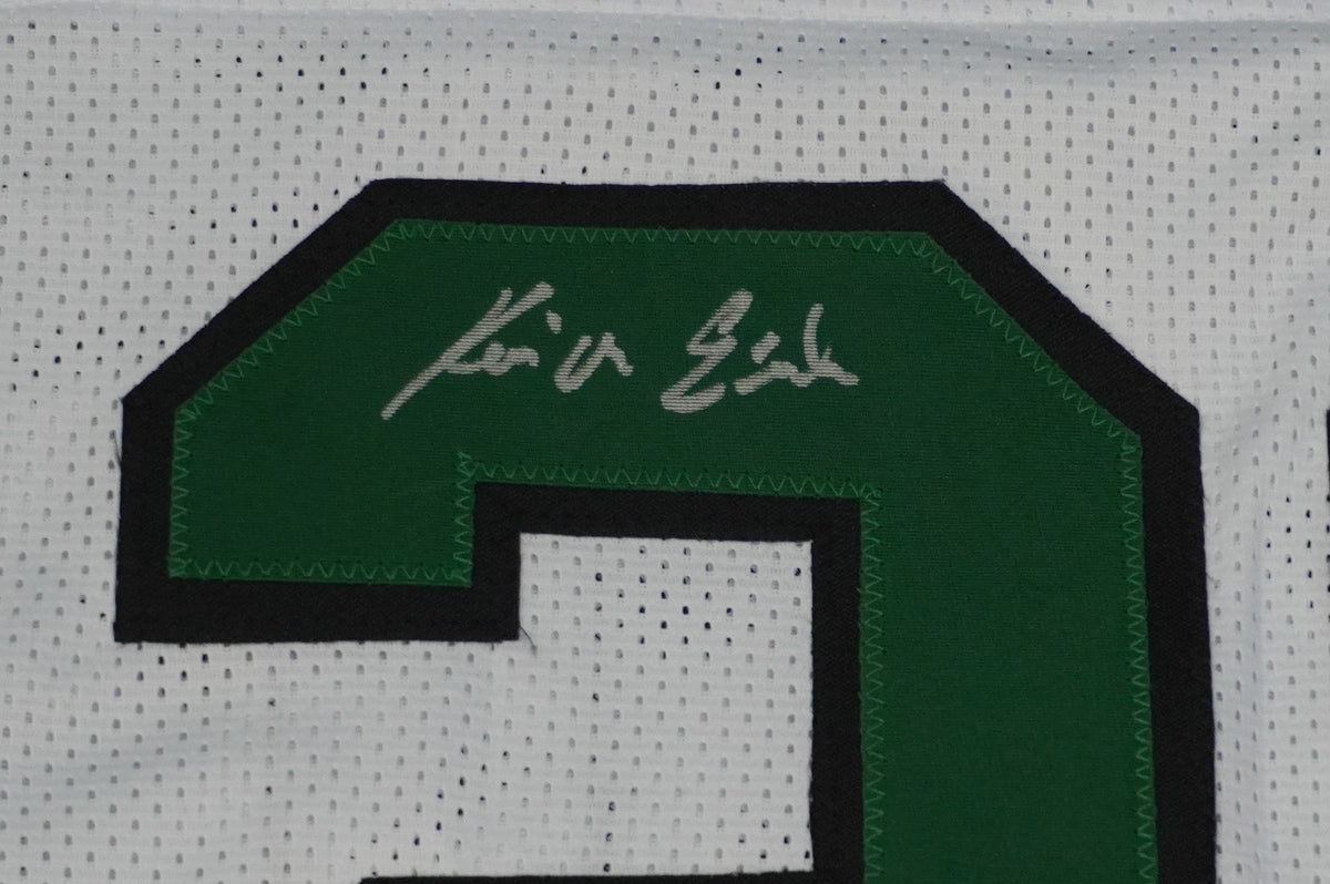 KEVIN VON ERICH ADKISSON NORTH TEXAS MEAN GREEN SIGNED White JERSEY Size XL BAS