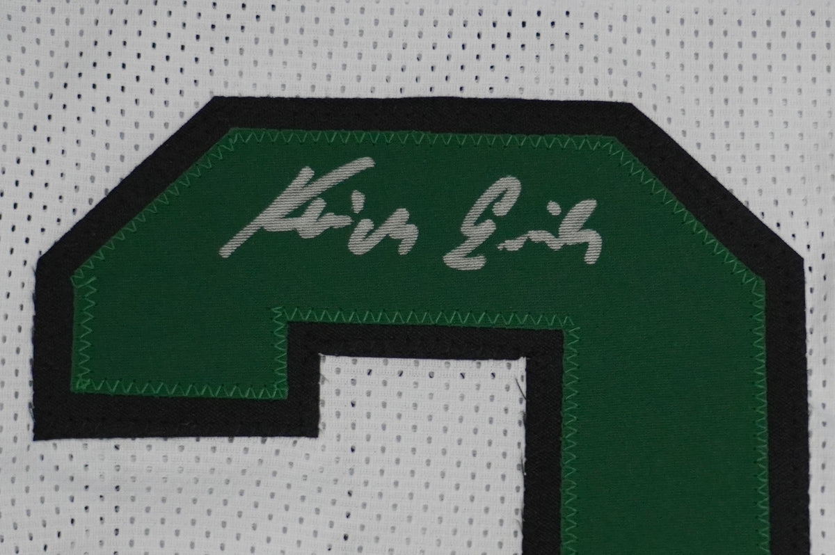 KEVIN VON ERICH ADKISSON NORTH TEXAS MEAN GREEN SIGNED White JERSEY Size XL BAS