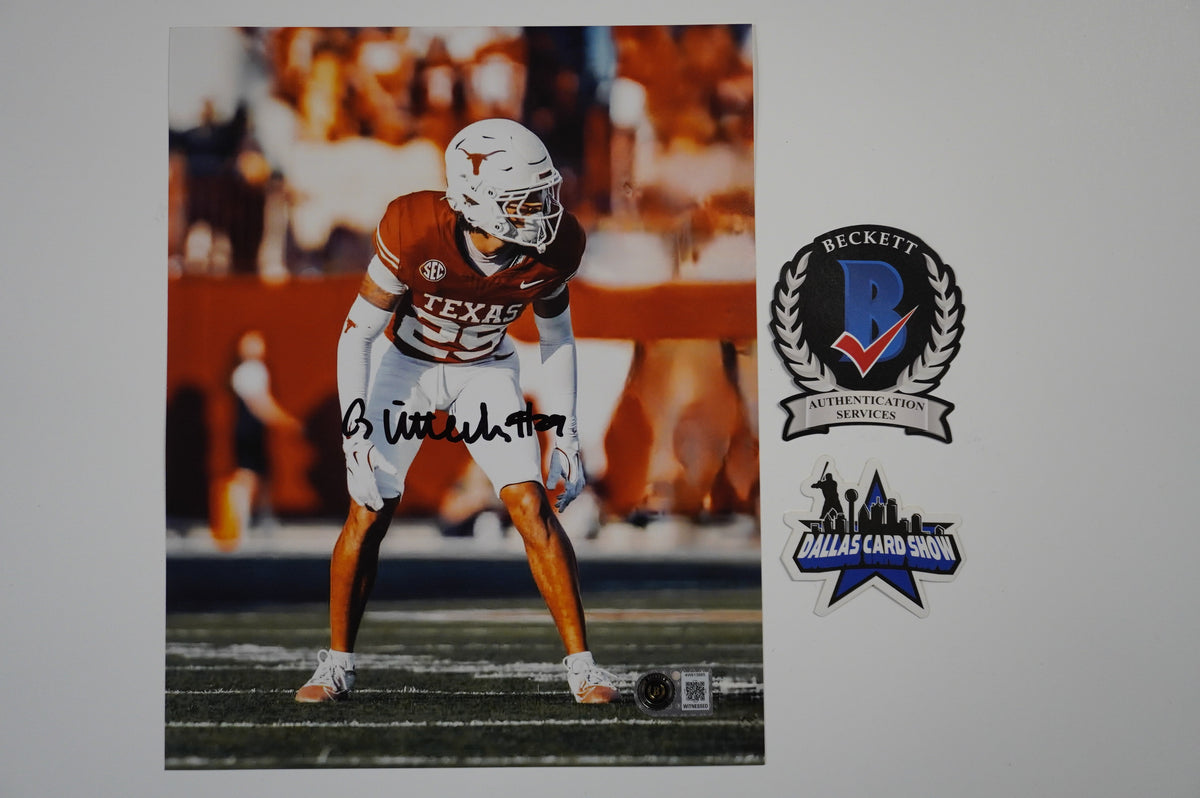 GRACESON LITTLETON TEXAS LONGHORNS SIGNED Focused 8x10 PHOTO BAS